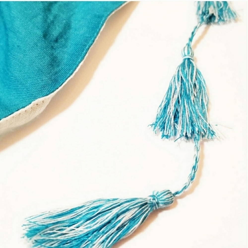 Ladies embroidered bohemian floral scarf - Picture 5 of 6